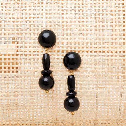 Boucles D'Oreilles Oya Noir
