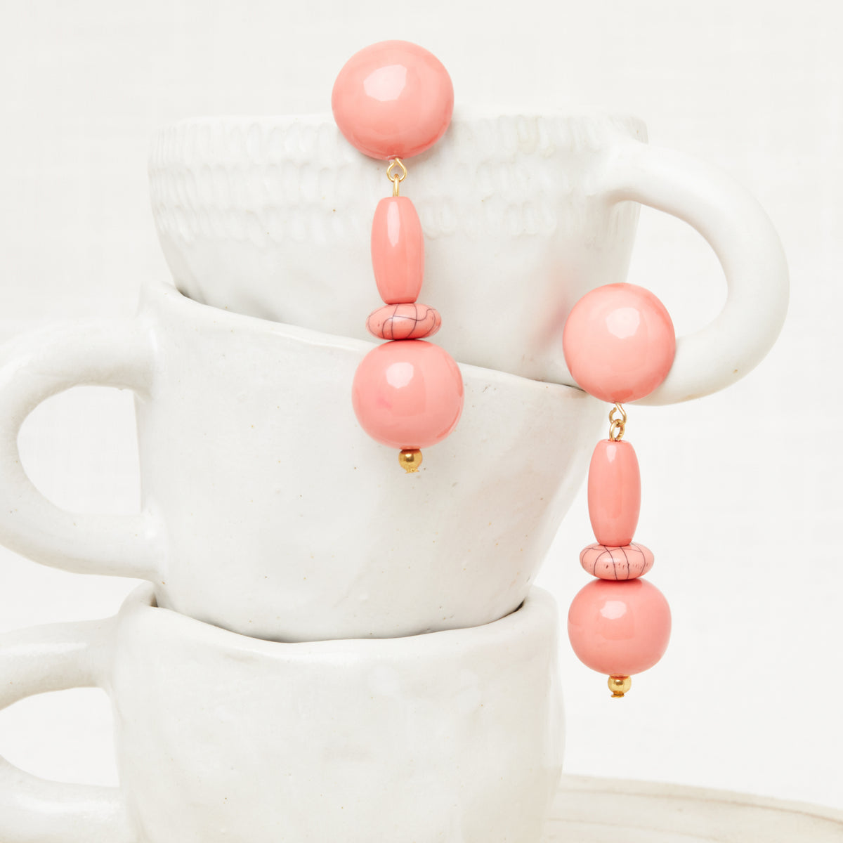Boucles D'Oreilles Oya Fraise