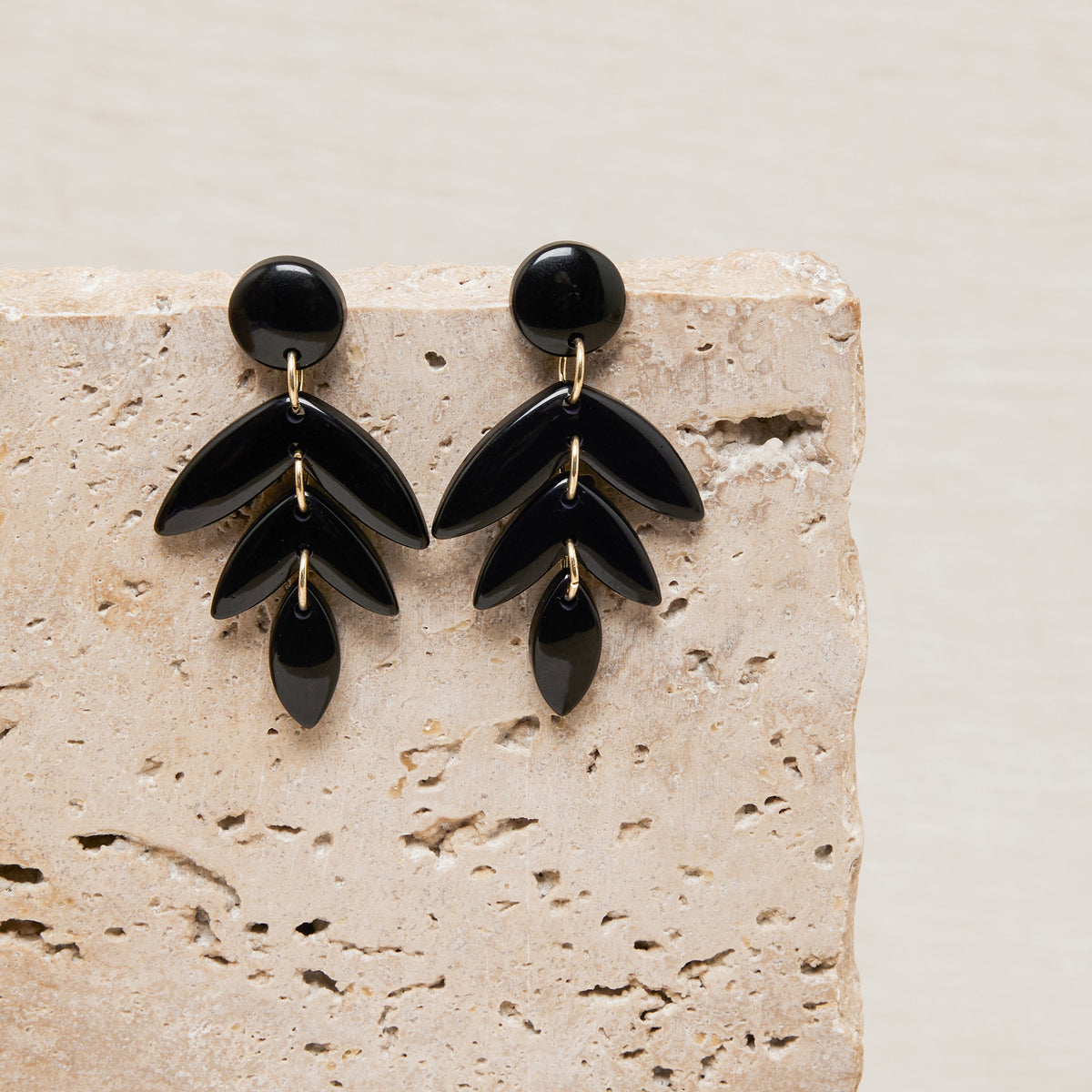 Boucles D'Oreilles Fanette Noir