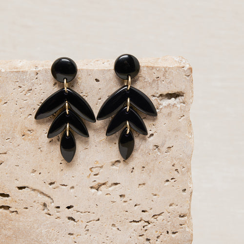 Boucles D'Oreilles Fanette Noir