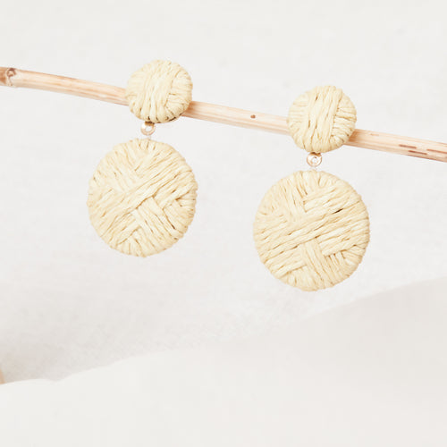 Boucles D'Oreilles Pepita Naturel