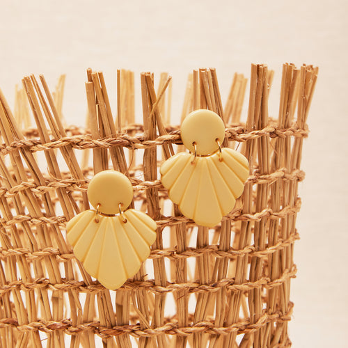 Boucles D'Oreilles  Flora Citronnelle