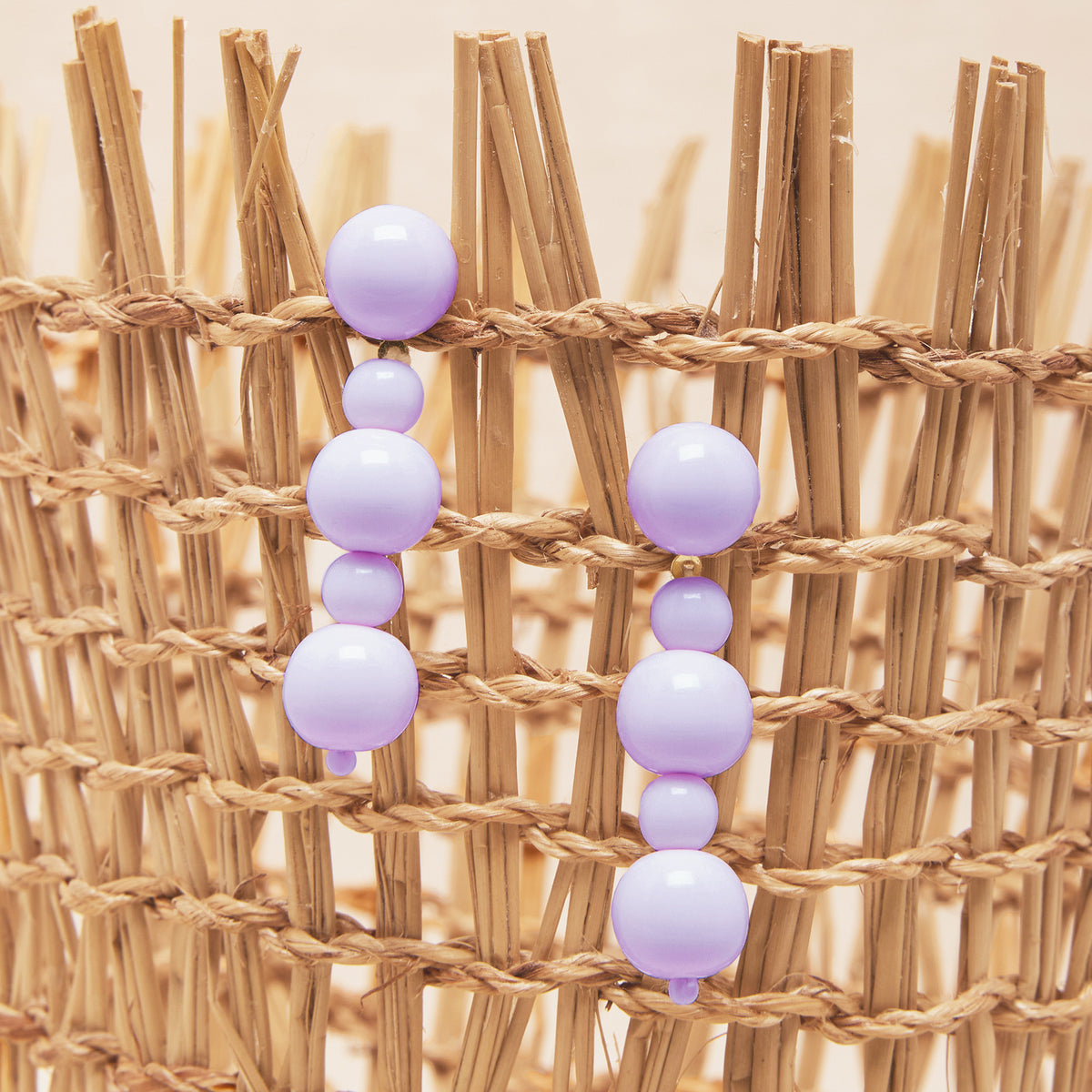 Boucles D'Oreilles  Pomme Parme