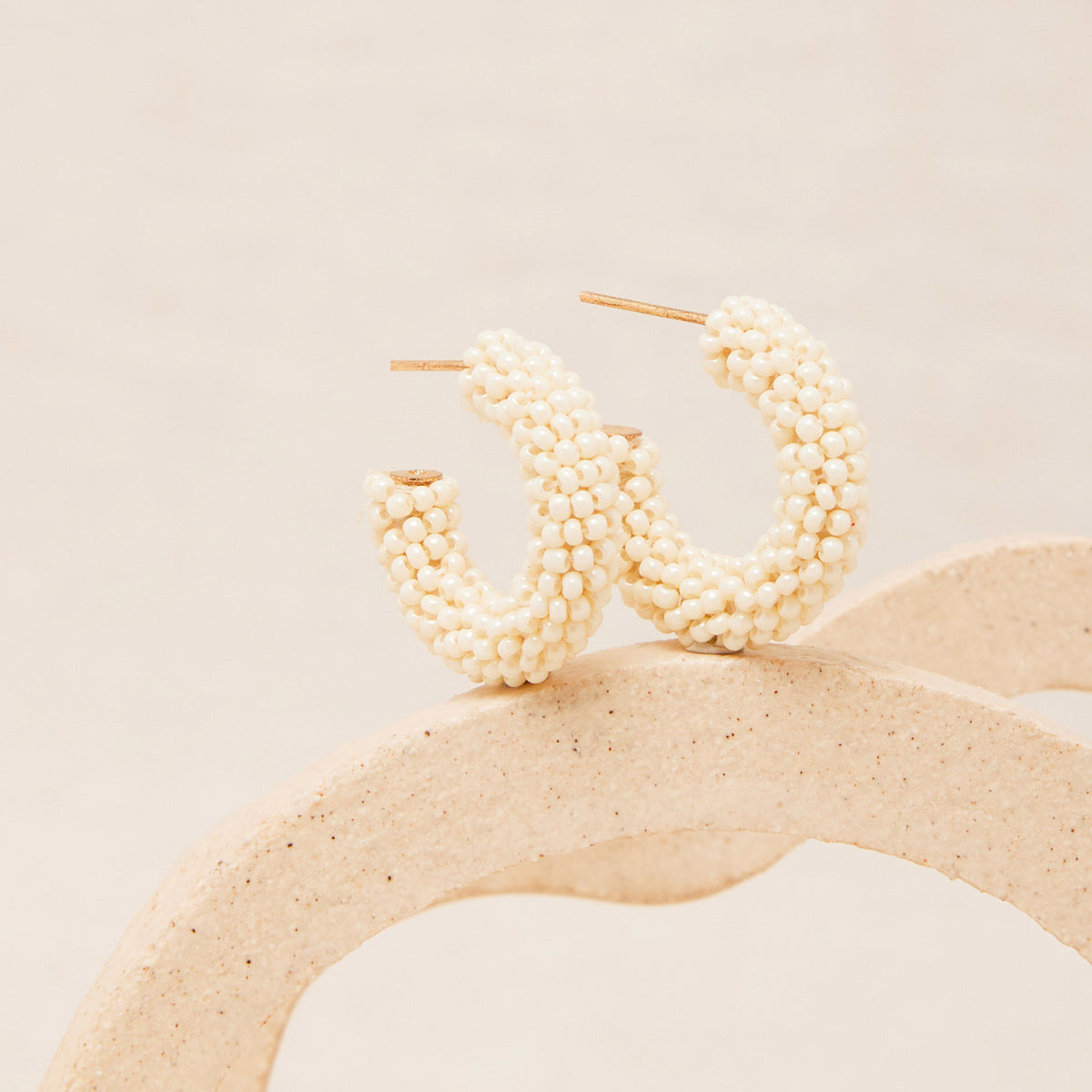 Créoles  Polina Ecru