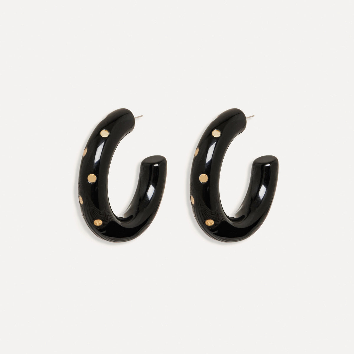 Boucles d'oreilles Marcelina Noir
