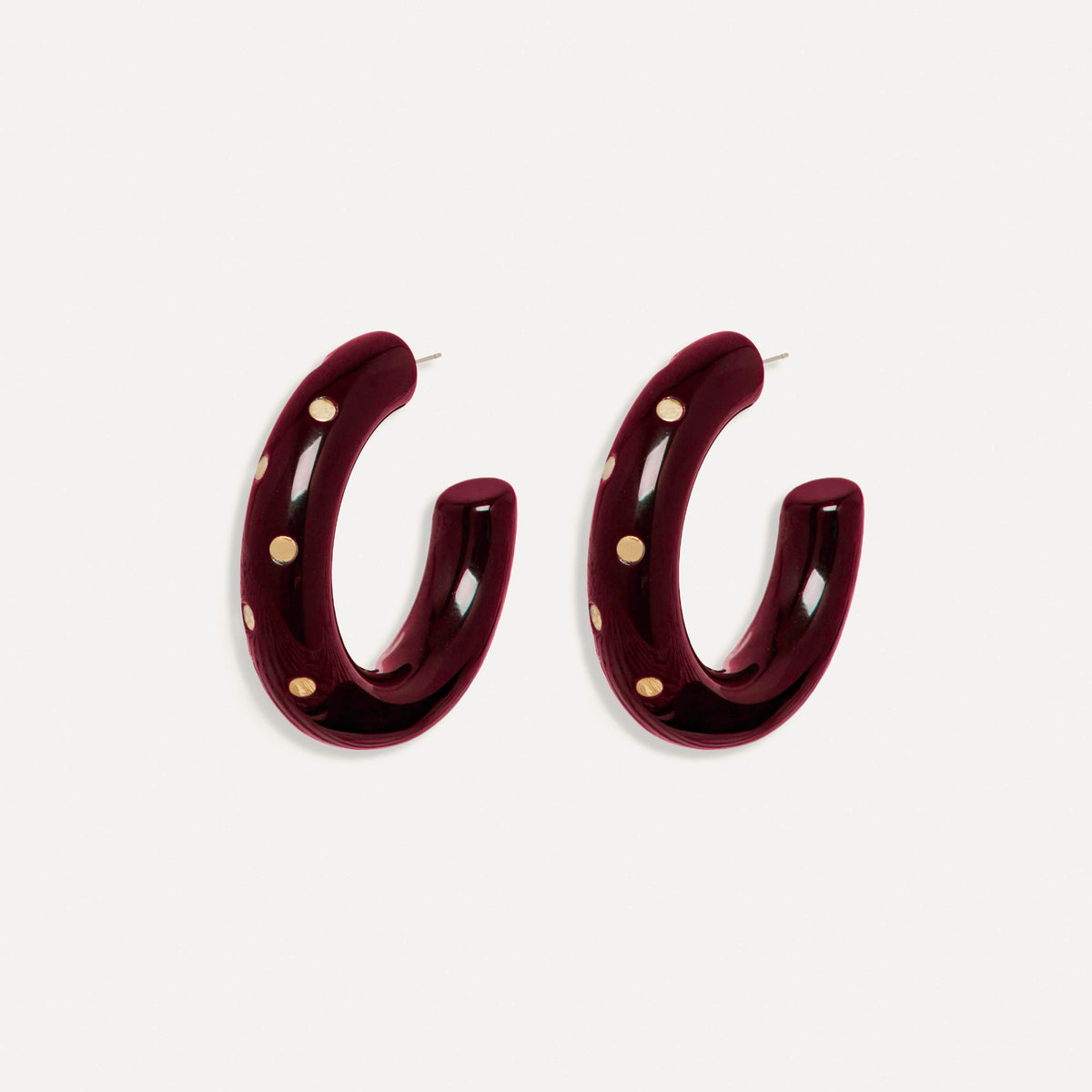Boucles d'oreilles Marcelina Bordeaux