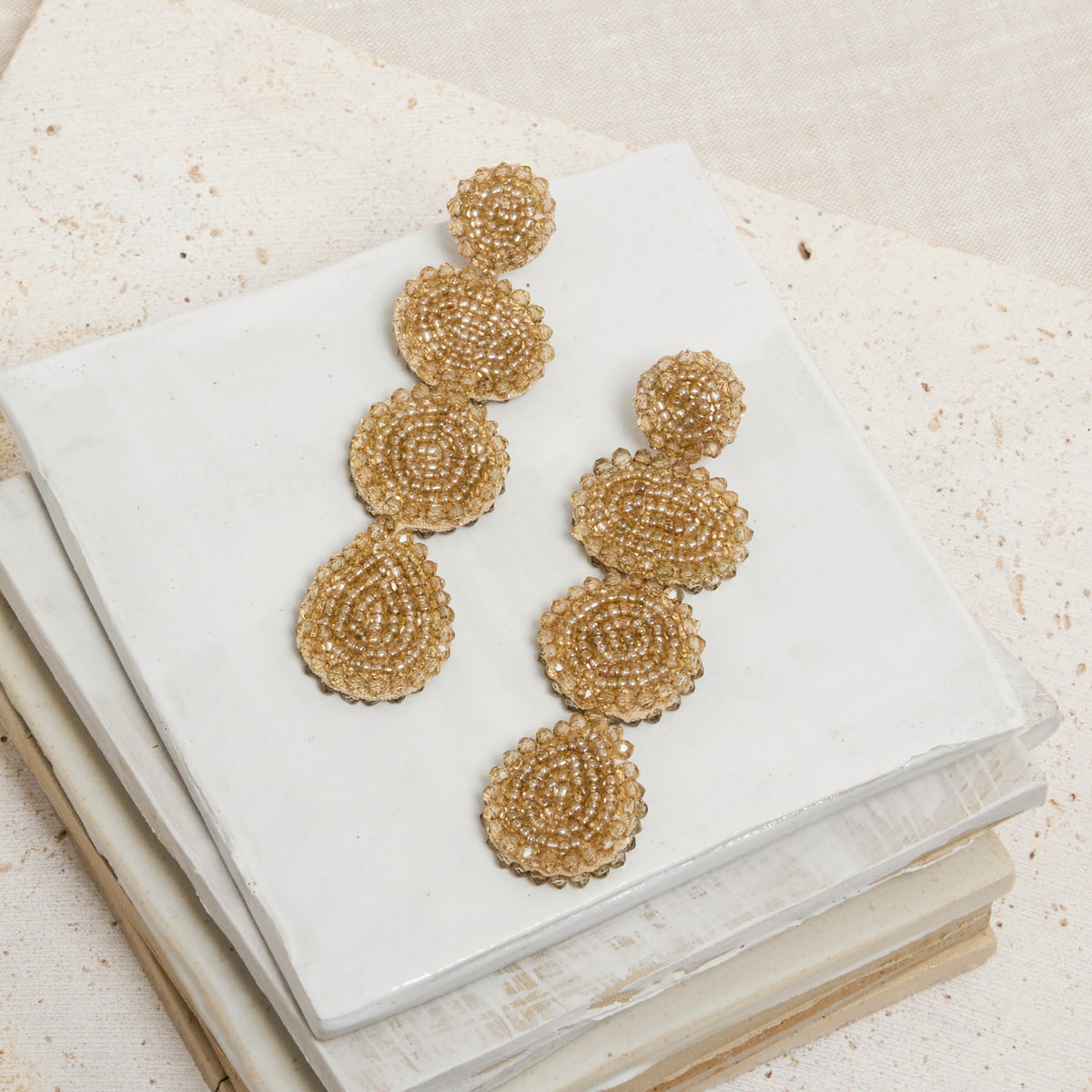 Boucles D'Oreilles Pitsie Taupe