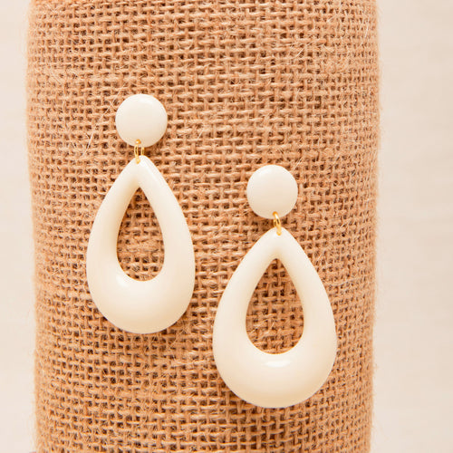 Boucles D'Oreilles Flavy Ecru