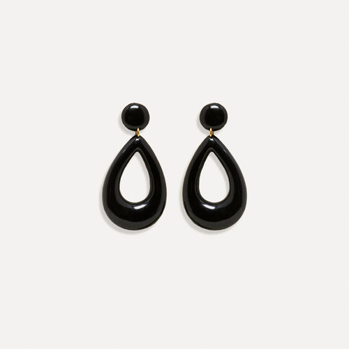 Boucles d'oreilles Flavy Noir