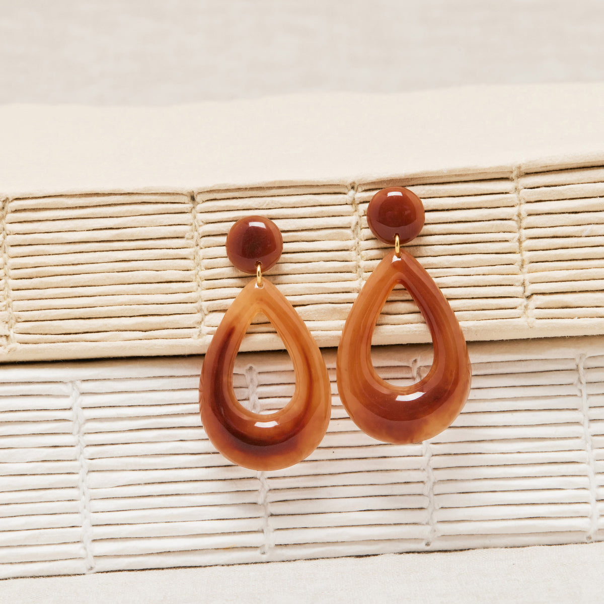 Boucles D&#39;Oreilles Flavy Ecaille