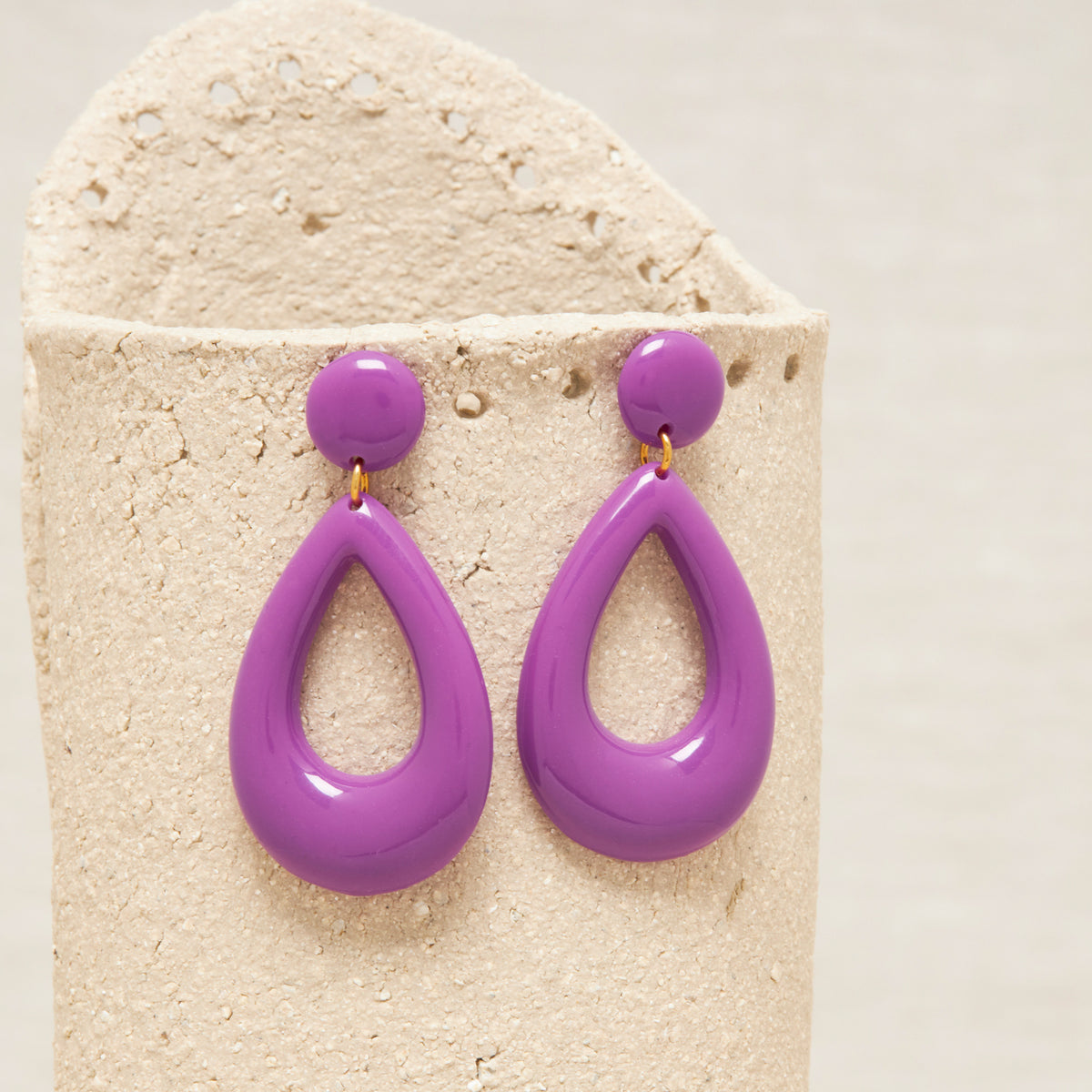 Boucles D'Oreilles Flavy Purple