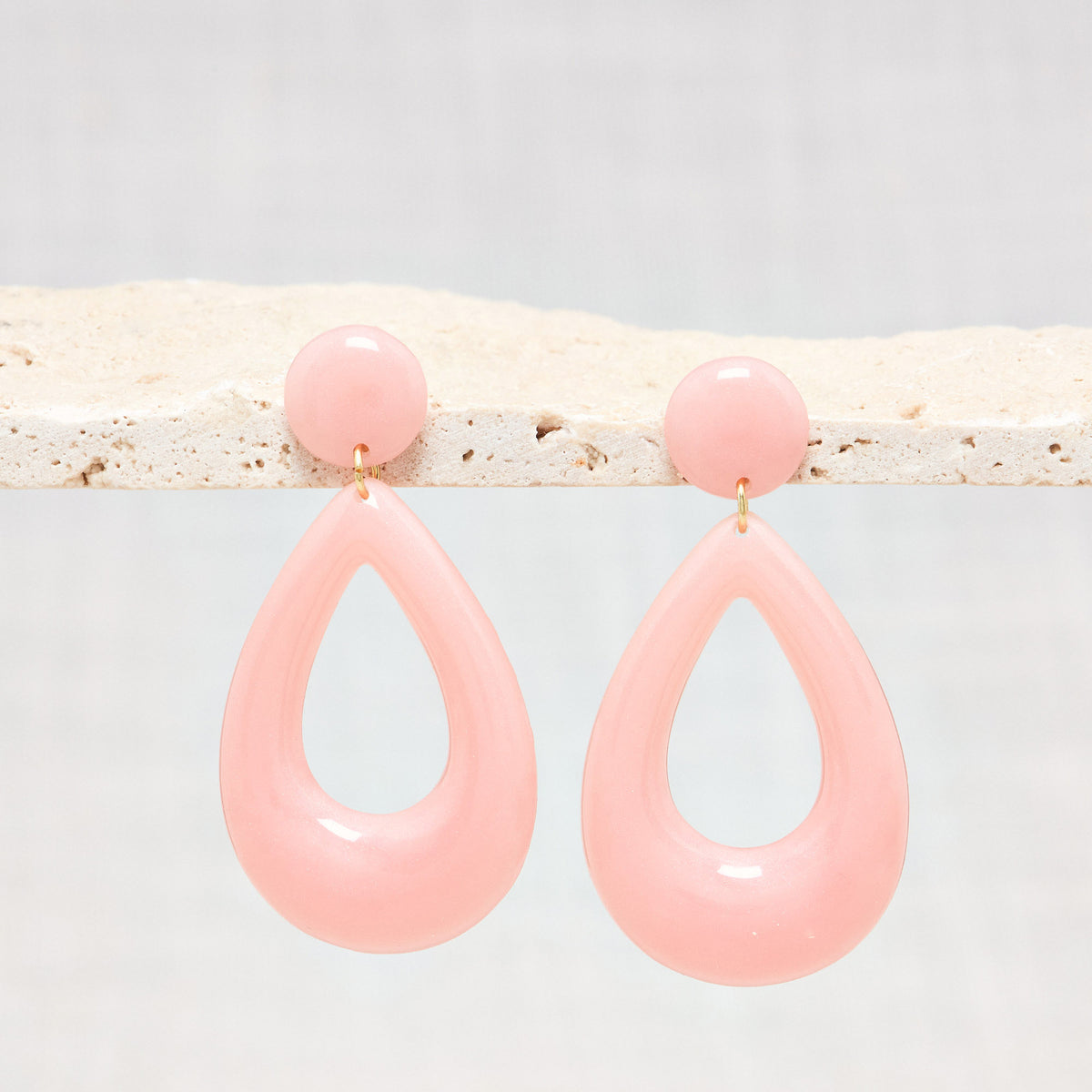 Boucles D&#39;Oreilles Flavy Goyave Nacre