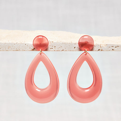 Boucles D&#39;Oreilles Flavy Nectarine Transparent