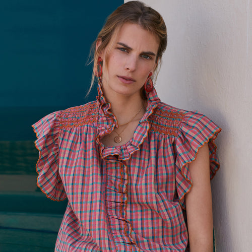 Boucles D&#39;Oreilles Flavy Nectarine Transparent