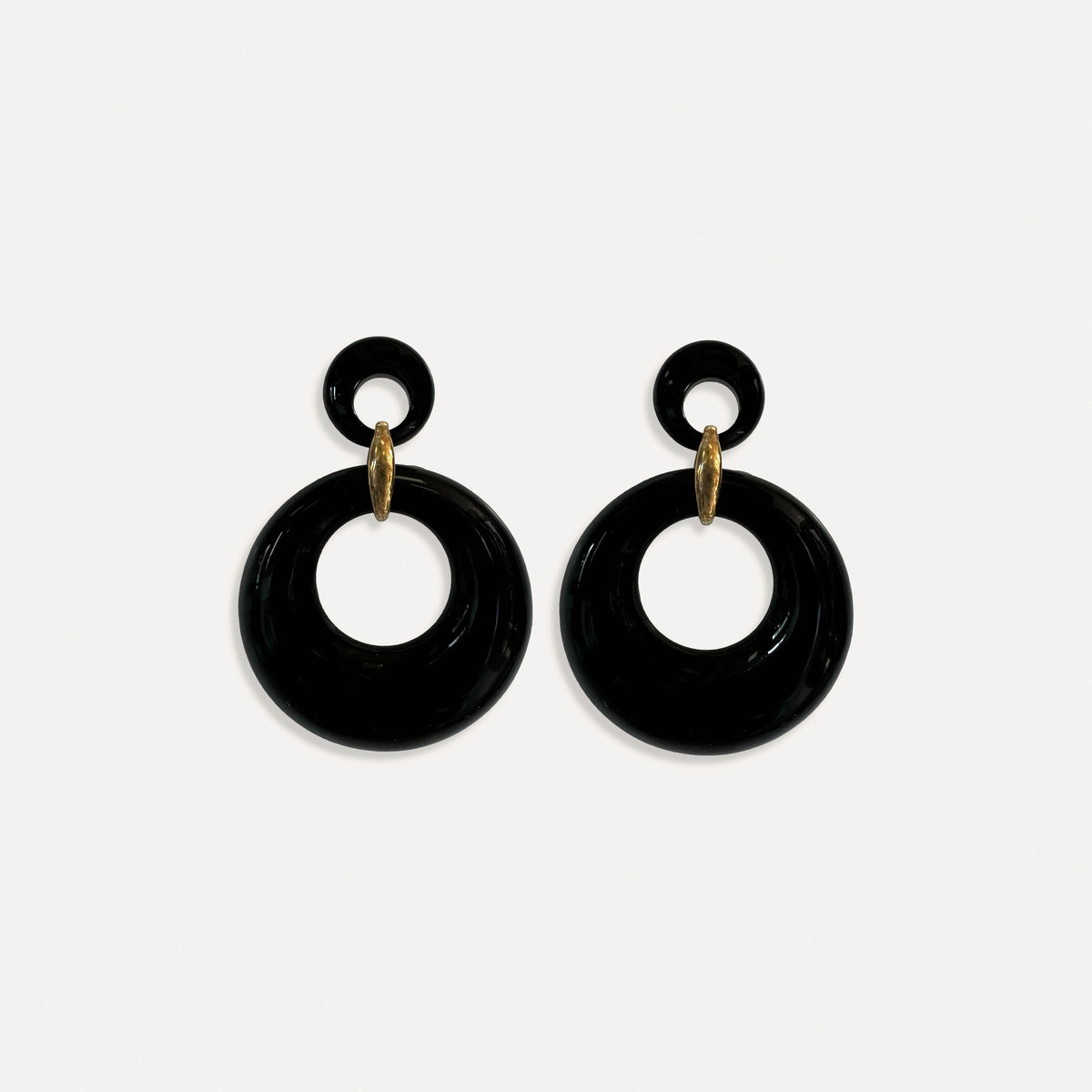 Boucles d'oreilles Betty Noir