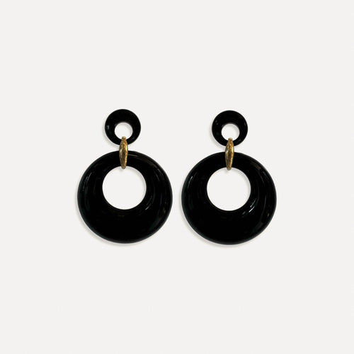 Boucles d'oreilles Betty Noir