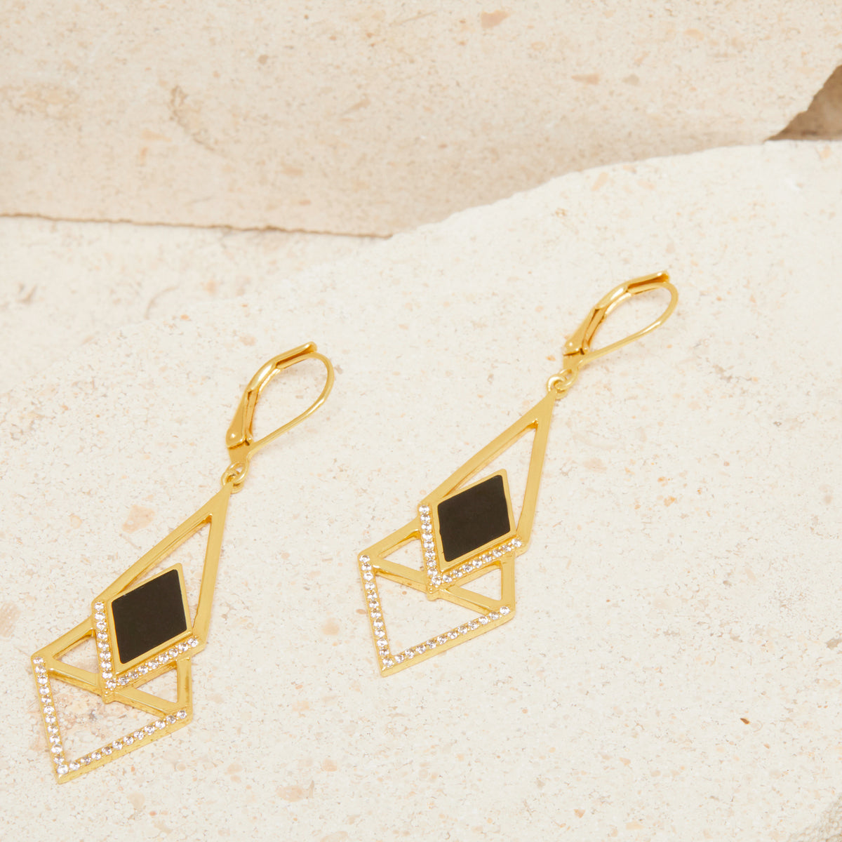 Boucles D'Oreilles Peggy Noir