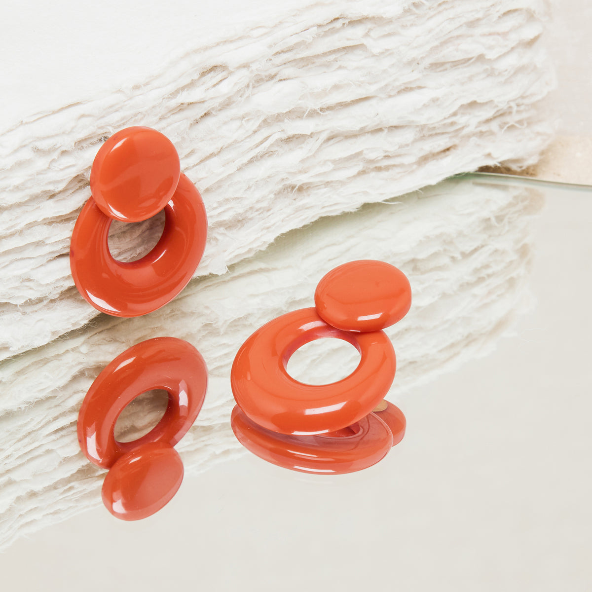 Clips D'Oreilles Enza Clip Orange Brulee