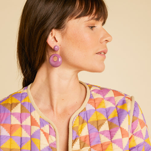 Boucles D'Oreilles Poppie Violine