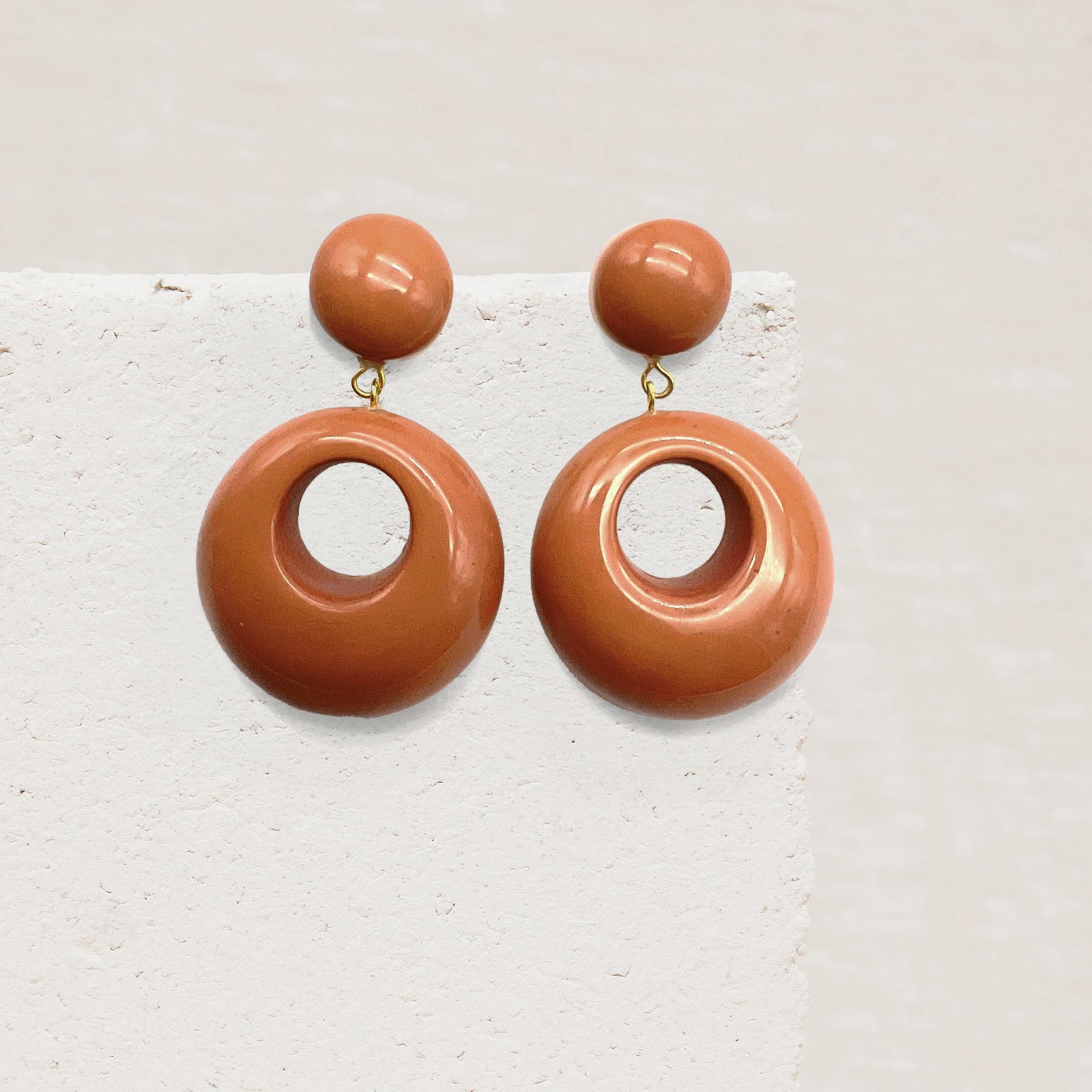 Boucles D'Oreilles Poppie Terracotta 