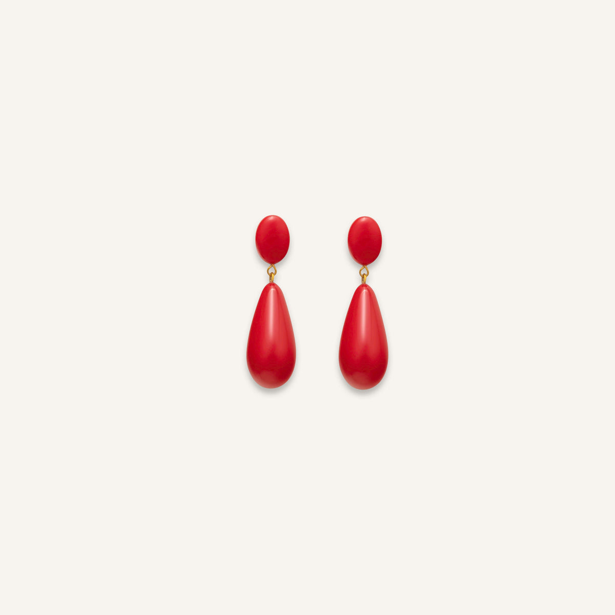 Boucles d'oreilles Gallia Carmin