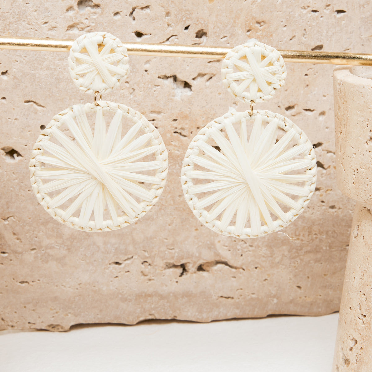 Boucles D&#39;Oreilles Alyse Ecru