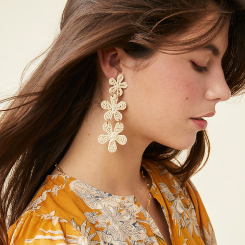 Boucles D&#39;Oreilles Maelie Naturel