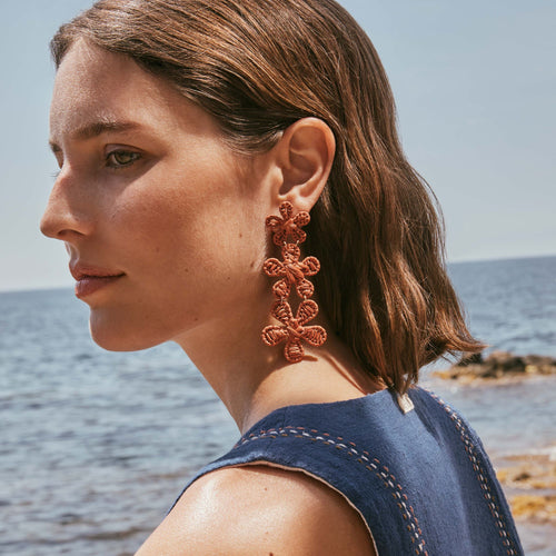 Boucles D&#39;Oreilles Maelie Terracotta