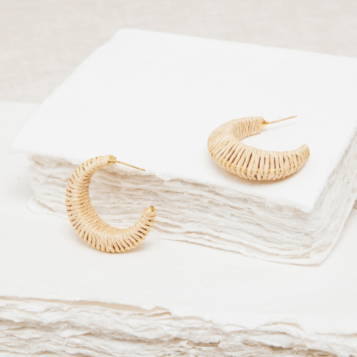 Créoles Mini Meylina Naturel