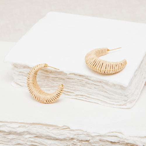 Créoles Mini Meylina Naturel