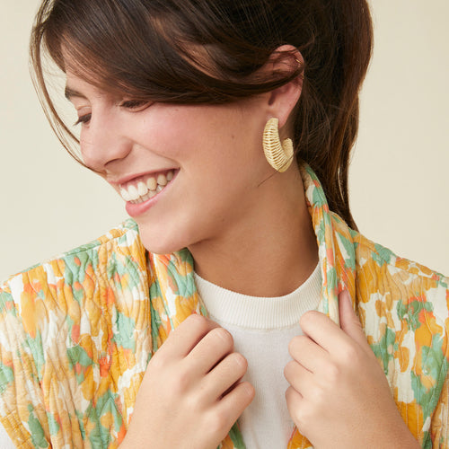 Créoles Mini Meylina Naturel