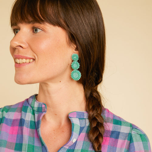Boucles D'Oreilles Abriel Menthe