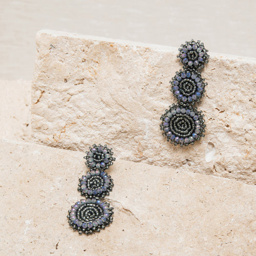 Boucles D'Oreilles Abriel Hematite
