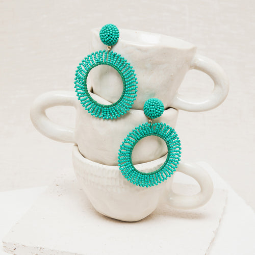 Boucles D'Oreilles Cecilia Menthe