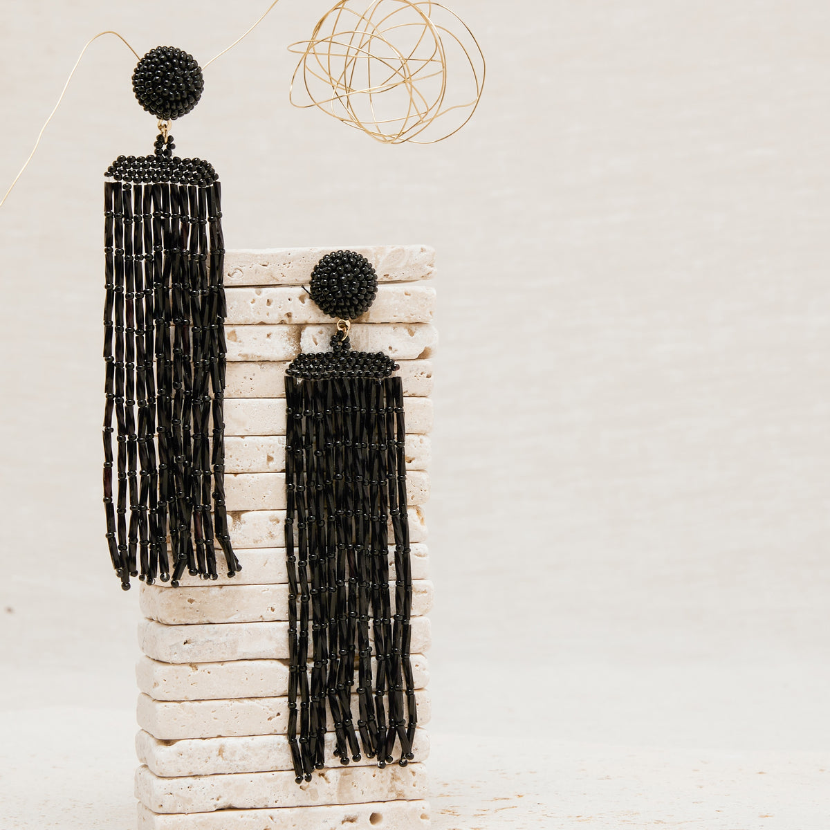 Boucles D'Oreilles Eclipse Noir