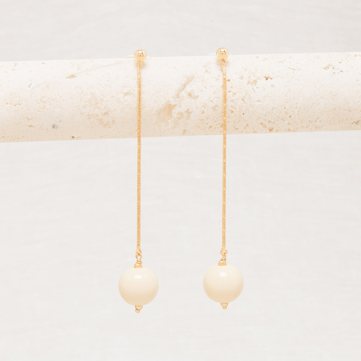 Boucles D'Oreilles Fantaisie Perles Blanc/Violet – Mariage, Cérémonie – Pas Cher