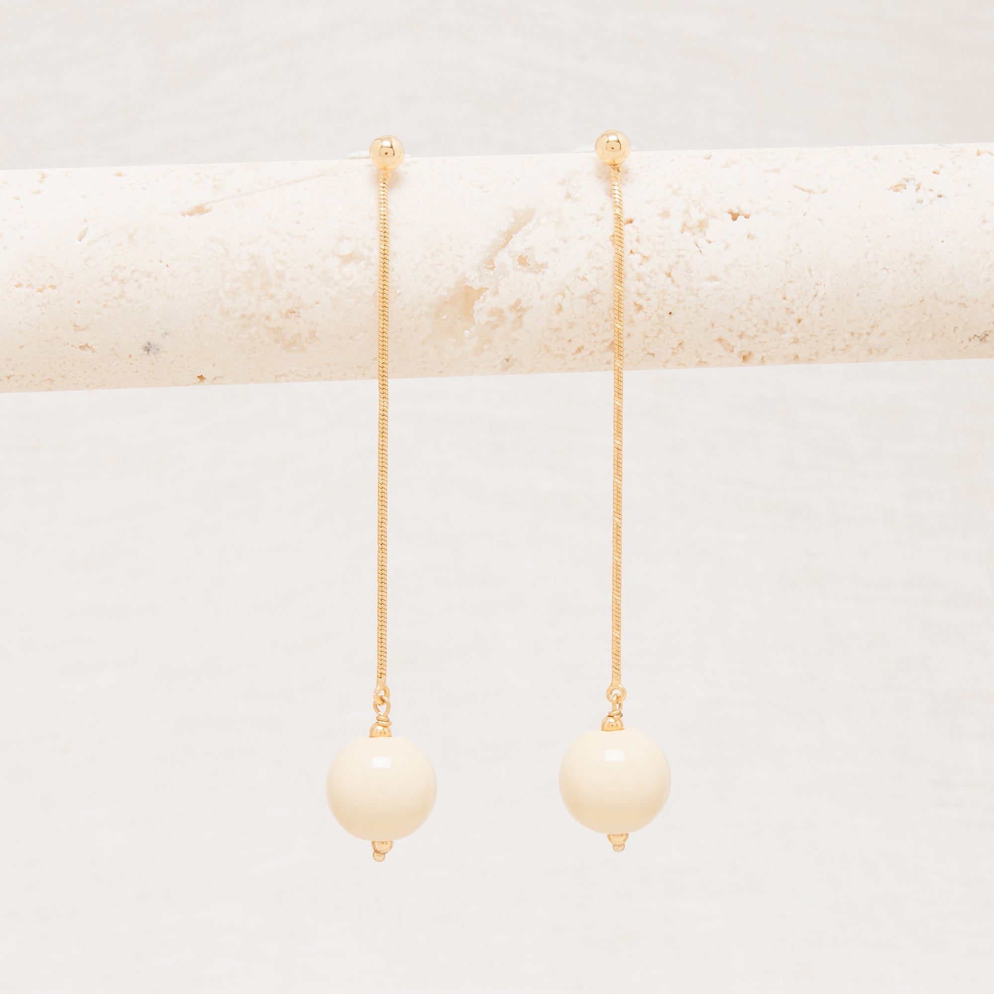 Boucles D'Oreilles Lean Ecru