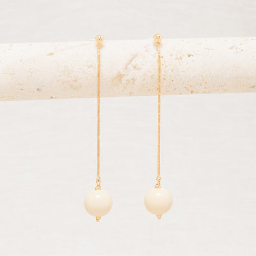 Boucles D'Oreilles Lean Ecru