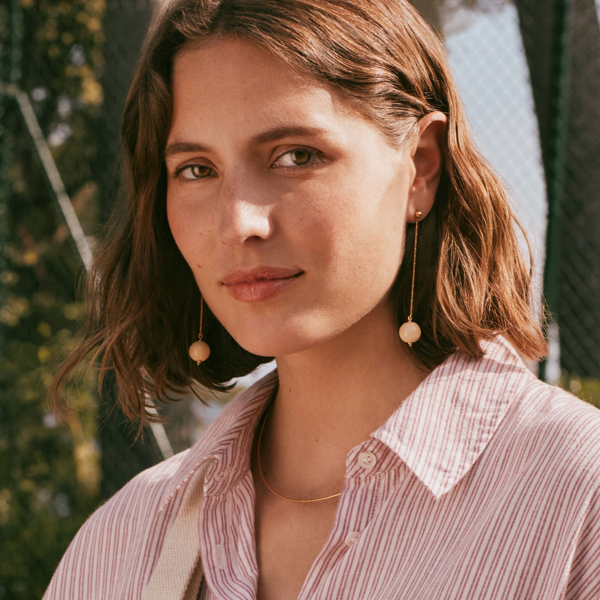 Boucles D'Oreilles Lean Ecru