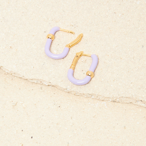 Boucles D'Oreilles Mini Georgy Lavande