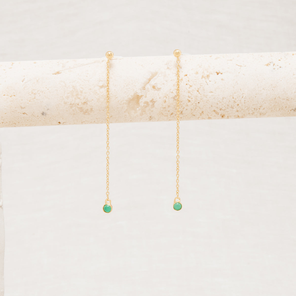 Boucles D'Oreilles Amrita Onyx Vert