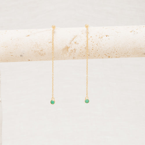Boucles D'Oreilles Amrita Onyx Vert