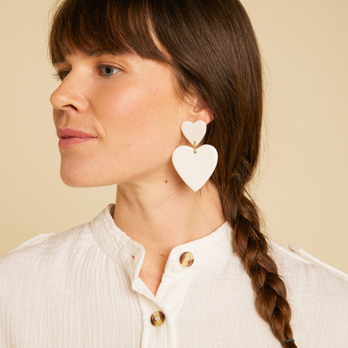 Clips D'Oreilles Theophile Ecru