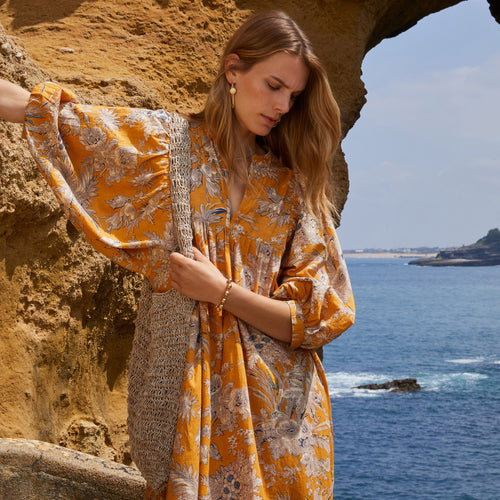 Créoles Maxi Georgina Ecru