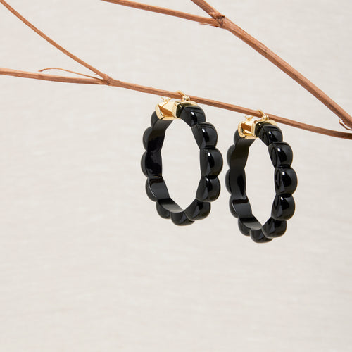 Boucles D'Oreilles Suzette Noir