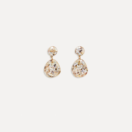 Boucles d'oreilles Nikita Nacre