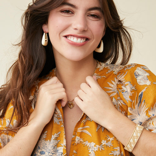 Boucles D&#39;Oreilles Dany Ecru