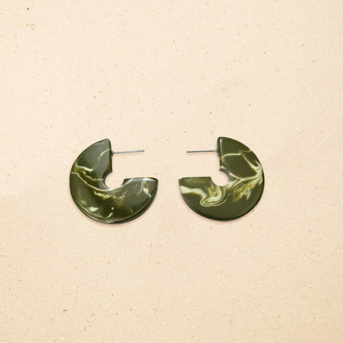 Boucles D'Oreilles Margaut Avocat/Ecru