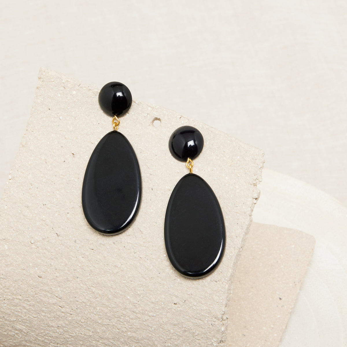 Boucles D&#39;Oreilles Solange Noir