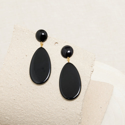Boucles D&#39;Oreilles Solange Noir